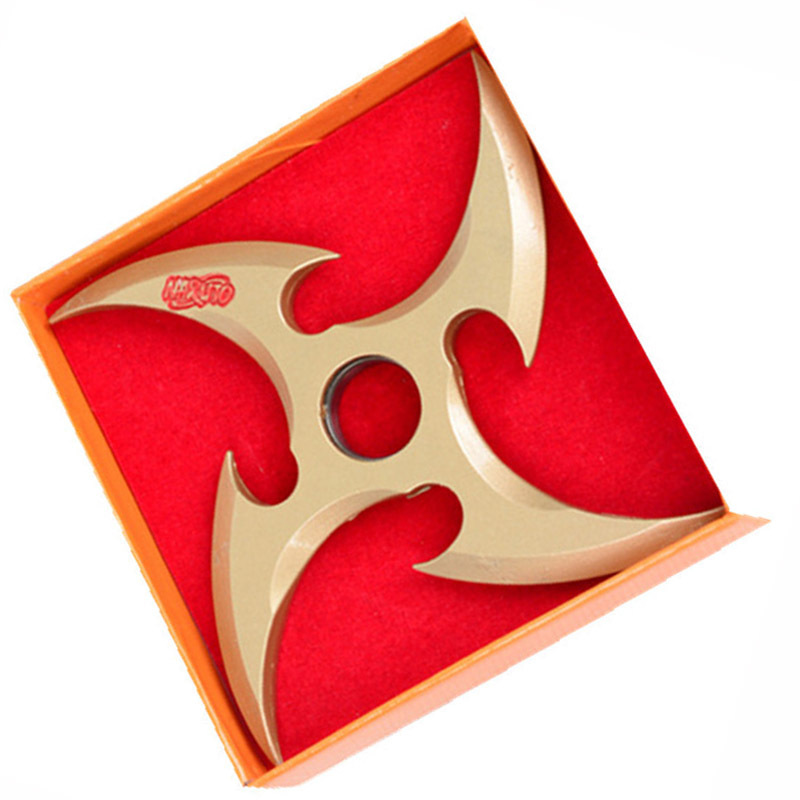 Fire 1 Shadow Organization Wind Demon Organization Alloy Shuriken Gold and Black 2 Types of Darts Fidget Spinner Model