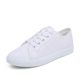 Student Low-Top Literary White Shoes Versatile White Canvas Shoes for Women Summer Korean 2024 New Old Beijing Cloth Shoes Flats