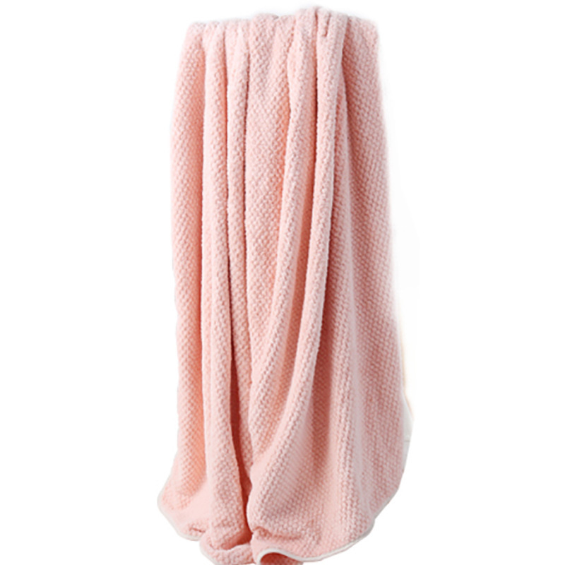 Coral Velvet Towel, Bath Towel, Enlarged Pineapple Plaid Bath Towel, Women's Beach Towel, Water-Absorbent, Quick-Drying, Wanglibao Kidsren's Towel