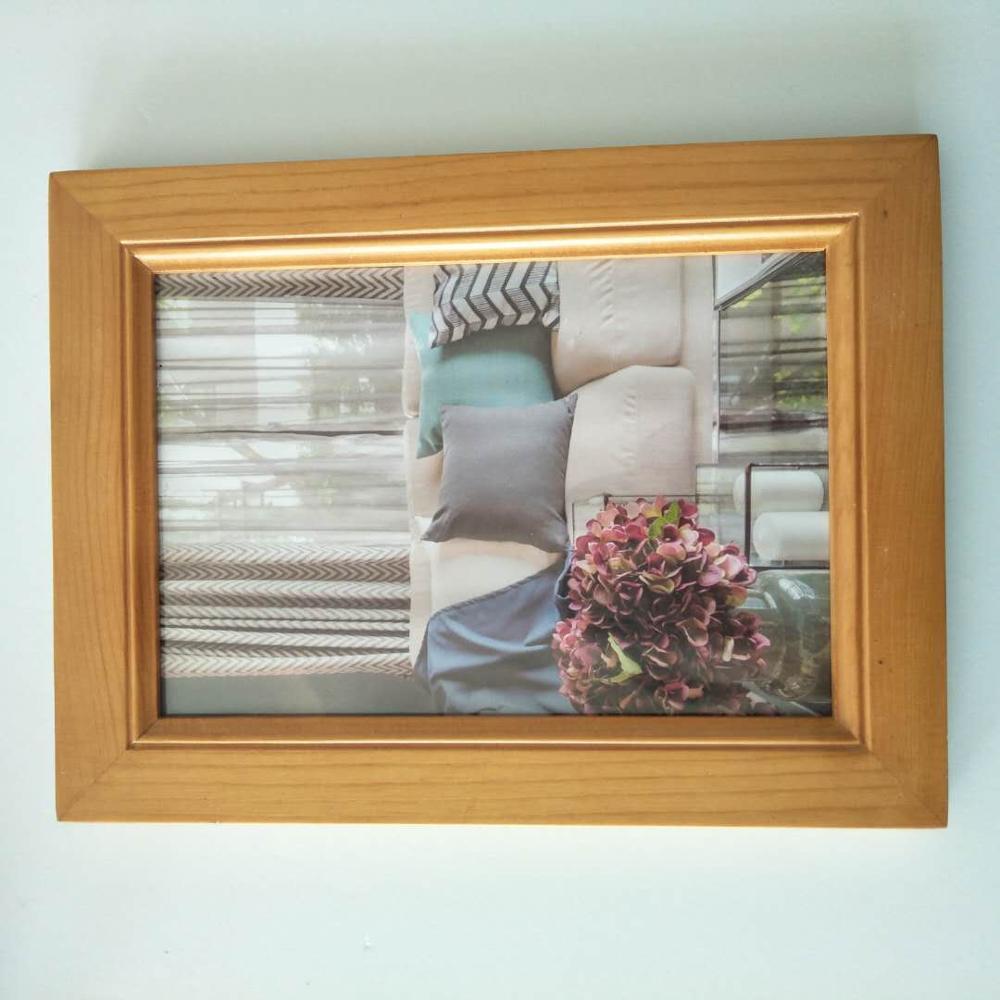 Wooden Creative Double-Sided Glass Plant Specimen Photo Frame Wood Color Three-Dimensional Picture Frame Transparent Wooden Photo Frame