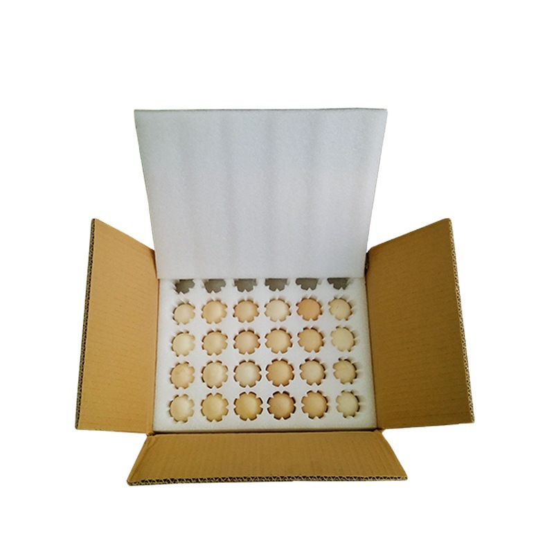 EPE Pearl cotton egg holder strawberry tray shaped pearl cotton fruit holder anti-collision express packaging