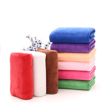 Wholesale microfiber dry hair towel 300g beauty salon Barber shop towel car towel absorbent cleaning cloth