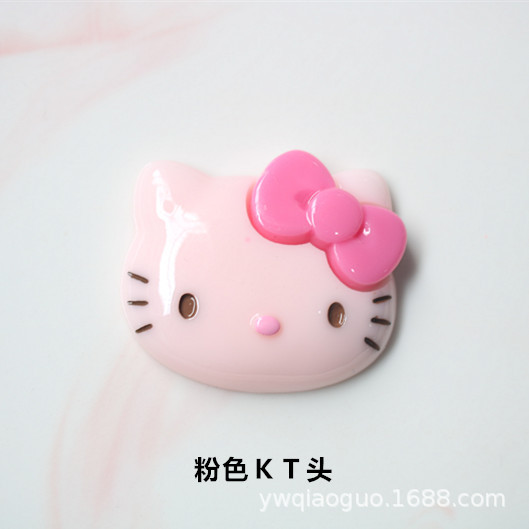 diy树脂配件猫头饰品收纳盒水杯冰箱贴装饰贴片 手机壳奶油胶材料