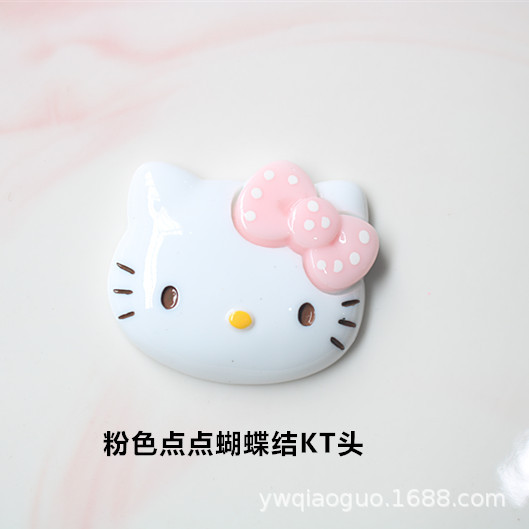 diy树脂配件猫头饰品收纳盒水杯冰箱贴装饰贴片 手机壳奶油胶材料