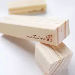 MuLight Creative Design Zakka Goods Creative Gift Wooden Vintage Business Card Holder Photo Memo Clip
