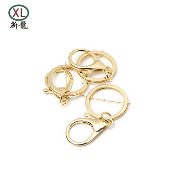 Factory new spot plating color 8-character key buckle bag hanging buckle hardware buckle lobster buckle jewelry accessories