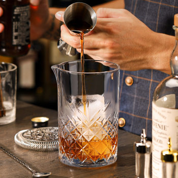 Japanese Glass Mixing Cup Cocktail Cup Mixing Cup Bar Bartender Mixing Cup Mixer Set Mixing Cup