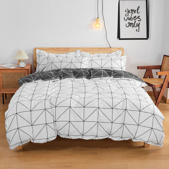 Factory wholesale Aloe Vera cotton 4-piece sanding bed sheet quilt cover four-piece student dormitory cartoon three-piece set