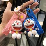 Мультяшный милый аниме робот кот брелок для ключей креативный японский брелок для ключей с изображением кошки кольцо сумка кулон подарки для мужчин и женщин