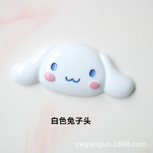diy树脂配件猫头饰品收纳盒水杯冰箱贴装饰贴片 手机壳奶油胶材料
