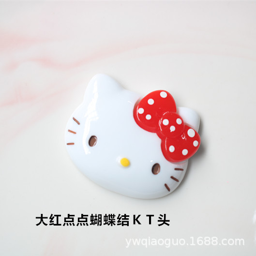 diy树脂配件猫头饰品收纳盒水杯冰箱贴装饰贴片 手机壳奶油胶材料