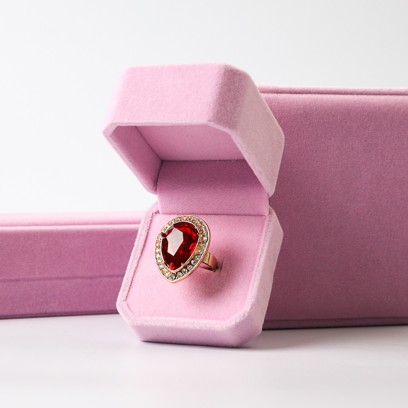 Manufacturer in Stock Wholesale Jewelry Jewelry Velvet Box Necklace Ring Bracelet Earrings Earrings Bracelet Packaging Box