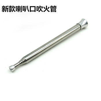 Factory direct sales of new telescopic blowing fire tube outdoor camping portable telescopic blowing fire tube 6 section blowing fire tube