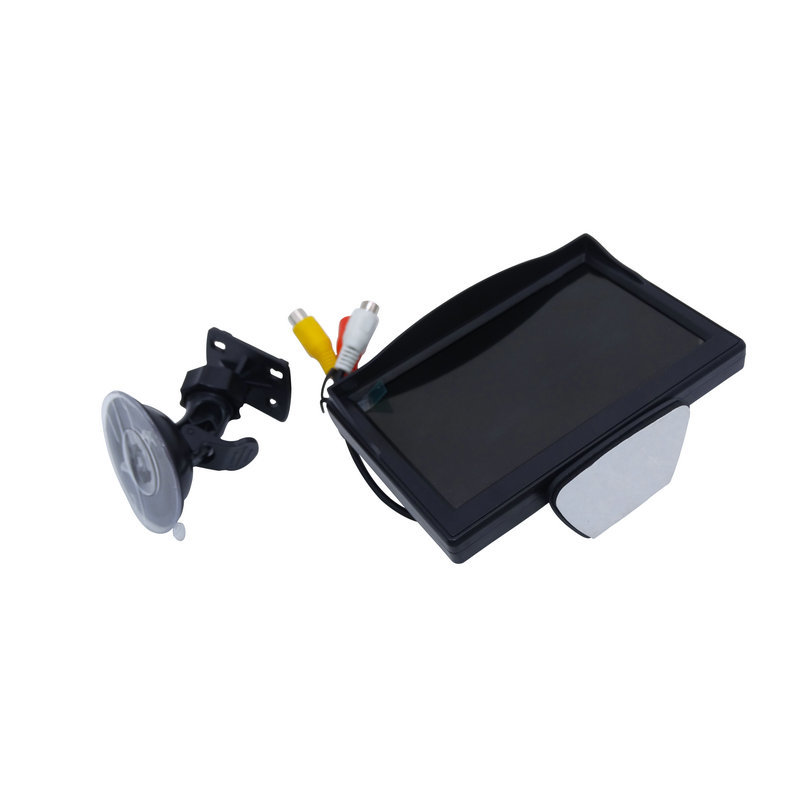5-inch desktop suction cup monitor car LCD high-definition screen intelligent display two-way video input reversing priority