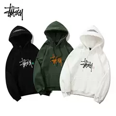 2024 Autumn and Winter New European and American Fashion Brand World Cruise Embroidered fleece-lined Hooded Men's and Women's Fashion Wear