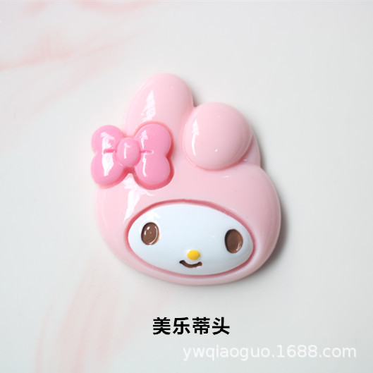 diy树脂配件猫头饰品收纳盒水杯冰箱贴装饰贴片 手机壳奶油胶材料