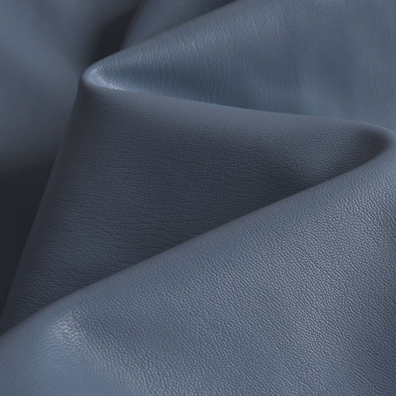 Factory direct supply sheep grain fine grain semi-PU leather packaging leather embroidery embroidery thread bag sofa shoe material soft bag leather material