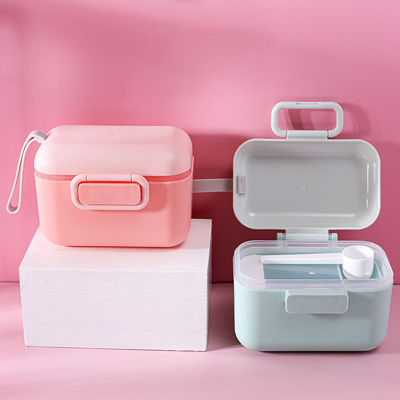 Storage Sealed Baby Milk Powder Cartridge Large Capacity Outgoing Rice Noodle Sealed Pot Portable Baby Rice Powder Cartridge