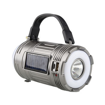 Golden Gun Black 001A Solar Rechargeable Horse Lantern Outdoor Multifunctional Led Portable Lamp Retractable Camping Lamp Wholesale