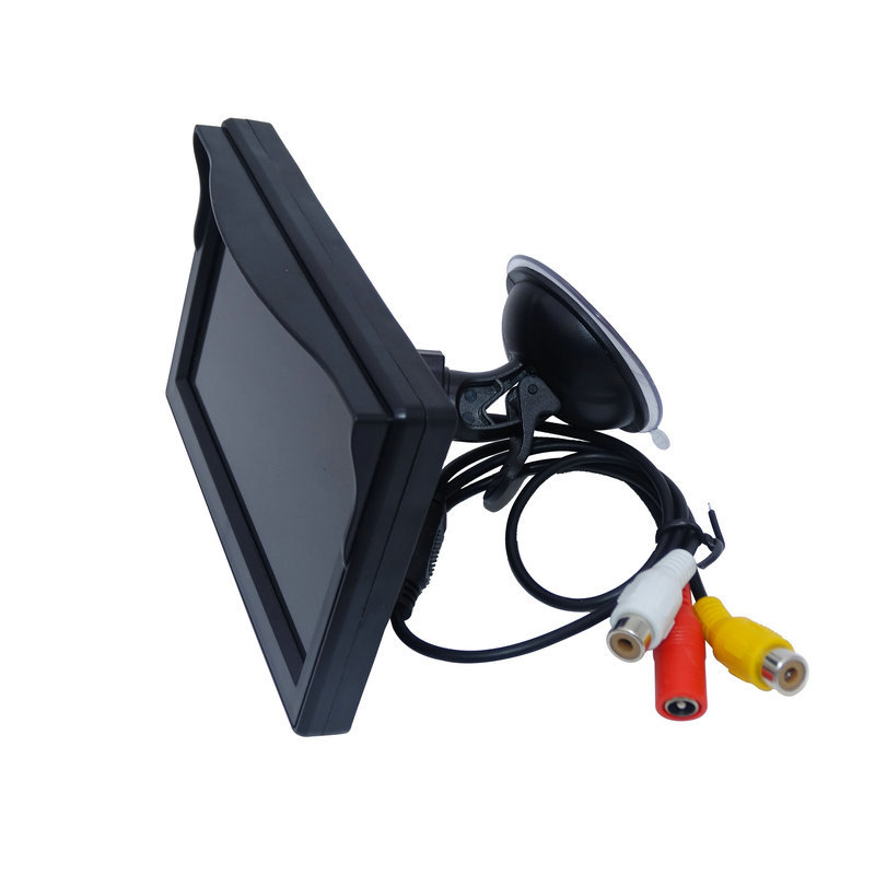 5-inch desktop suction cup monitor car LCD high-definition screen intelligent display two-way video input reversing priority