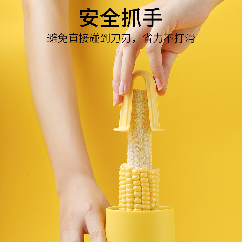 Hongjun Da Corn Thresher Household Multifunctional Corn Peeler Kitchen Grinder for Garlic and Radish Kitchen Gadget