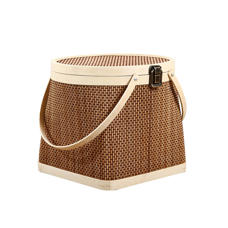 Native eggs bamboo basket bamboo woven bamboo products boutique bamboo basket bamboo basket pheasant grass eggs zongzi packaging box