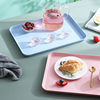 Tea Tray Living Room Cup Tea Cup Tray Household Rectangular Water Cup Tea Cup Plate Fruit Plate Nordic ins Plastic