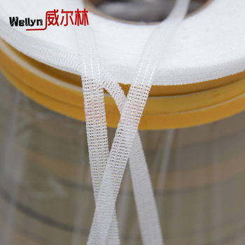 Spinning Lining Fabric Moulding Adhesive Lining Fabric Black and White Moulding Straight Lining