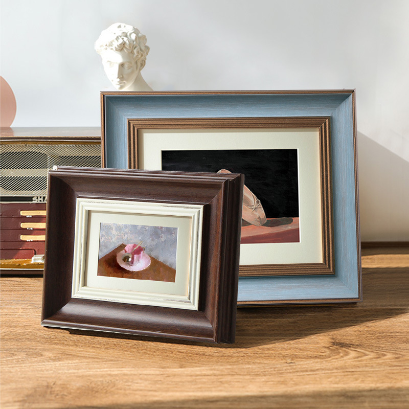 Photo Frame Table 8inch 7inch Creative American Old Picture Frame Kidsren's Table Photo Frame 6 Inches 10 Custom 4K8 Open