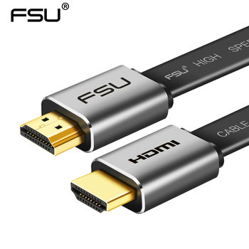 HDMI cable 2.0 version 4K data cable aluminum alloy flat cable Computer TV monitor projector HD cable