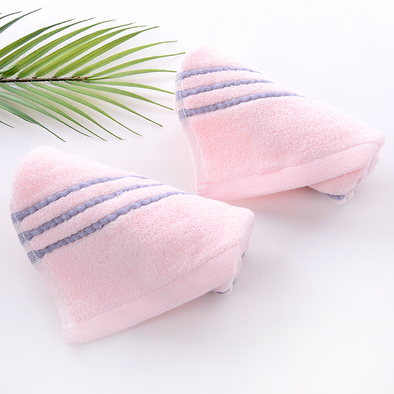 Factory wholesale solid color adult large square cotton handkerchief origin supply soft absorbent small towel