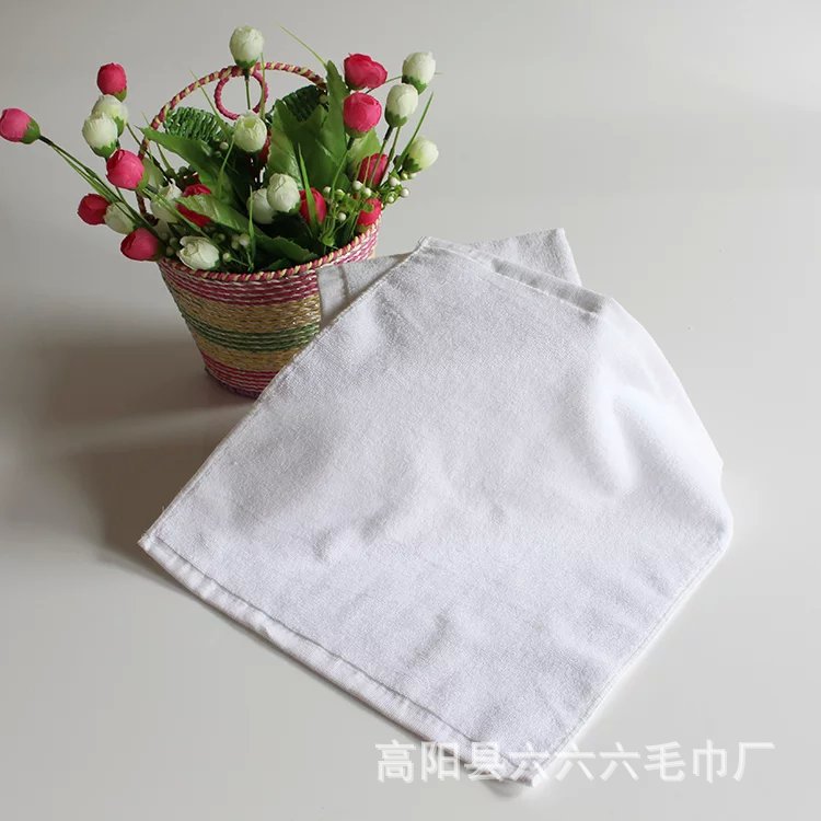 20g 30g Cotton White Square Towel Rag Small Towel Hotel Catering Dish Towel 40g 30*30 25*25