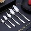410 Stainless Steel Tableware Hotel Restaurant Western Food Knife, Fork and Spoon Set Western Steak Knife and Fork Tea Spoon Fork Spoon