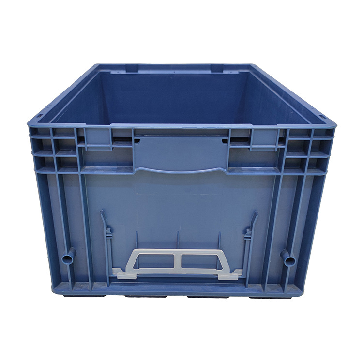 European standard R-KLT6429 reinforced bottom plastic turnover box German Blue 600*400*280 car parts box