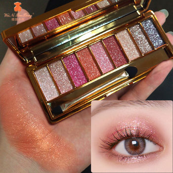 Winnie the Pooh eyeshadow flash to the end genuine sparkling fine sparkling pearlescent sparkling net red super sparkling mashed potato texture