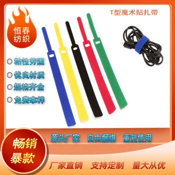 Colorful In-Stock Needle-Type Back-To-Back Velcro Ties, Binding Straps, Velcro Ties, Data Cable Straps, Adhesive Fasteners