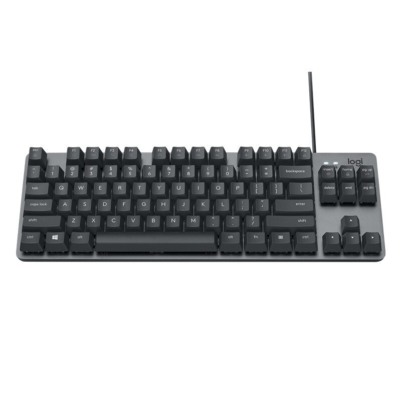 Logitech Logitech K835 mechanical wired keyboard gaming office keyboard 84 keys black white compact keyboard