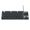 Logitech Logitech K835 mechanical wired keyboard gaming office keyboard 84 keys black white compact keyboard