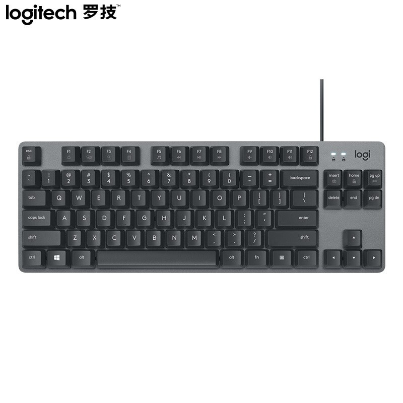Logitech Logitech K835 mechanical wired keyboard gaming office keyboard 84 keys black white compact keyboard