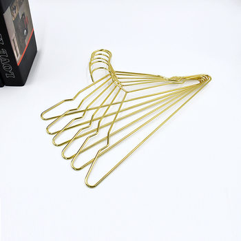 Cross-Border Hot-Selling Clothes Hangers, Metal Hangers, High-End Gold Hangers for Clothing Stores, Home Bedroom Drying Hangers, Non-Slip