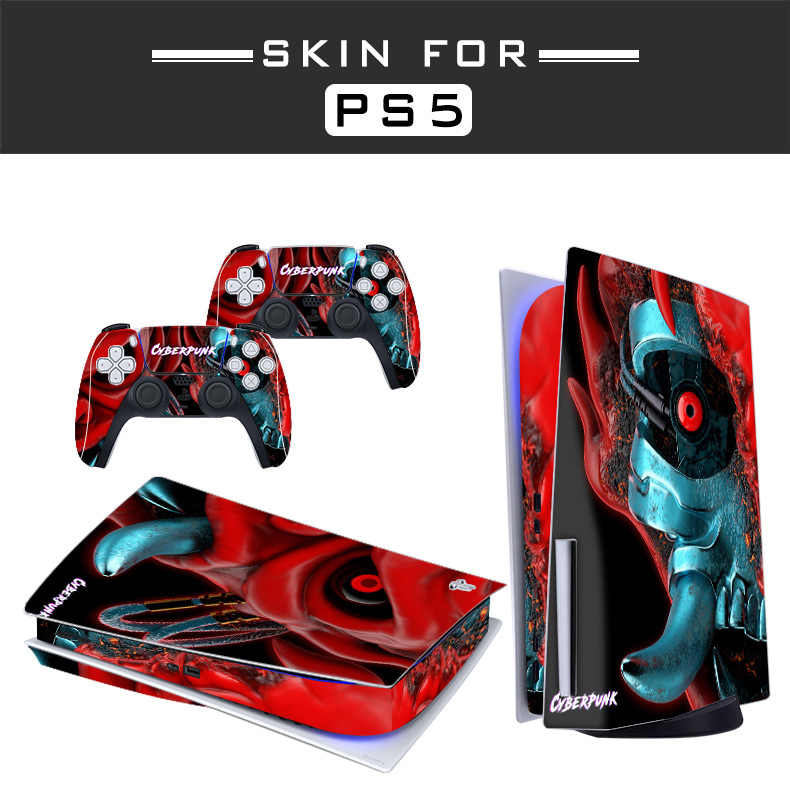 Suitable for Sony Ps5 Sticker Optical Drive Ps4 Game Console Full Body Sticker Handle Anti-Slip Sticker Ps5 Film