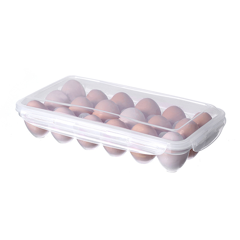 Egg Box Refrigerator Egg Storage Box Household Fresh Storage Box Kitchen Multi-compartment Portable Egg Box Multi-layer Tray