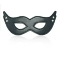Leather eye mask Black
