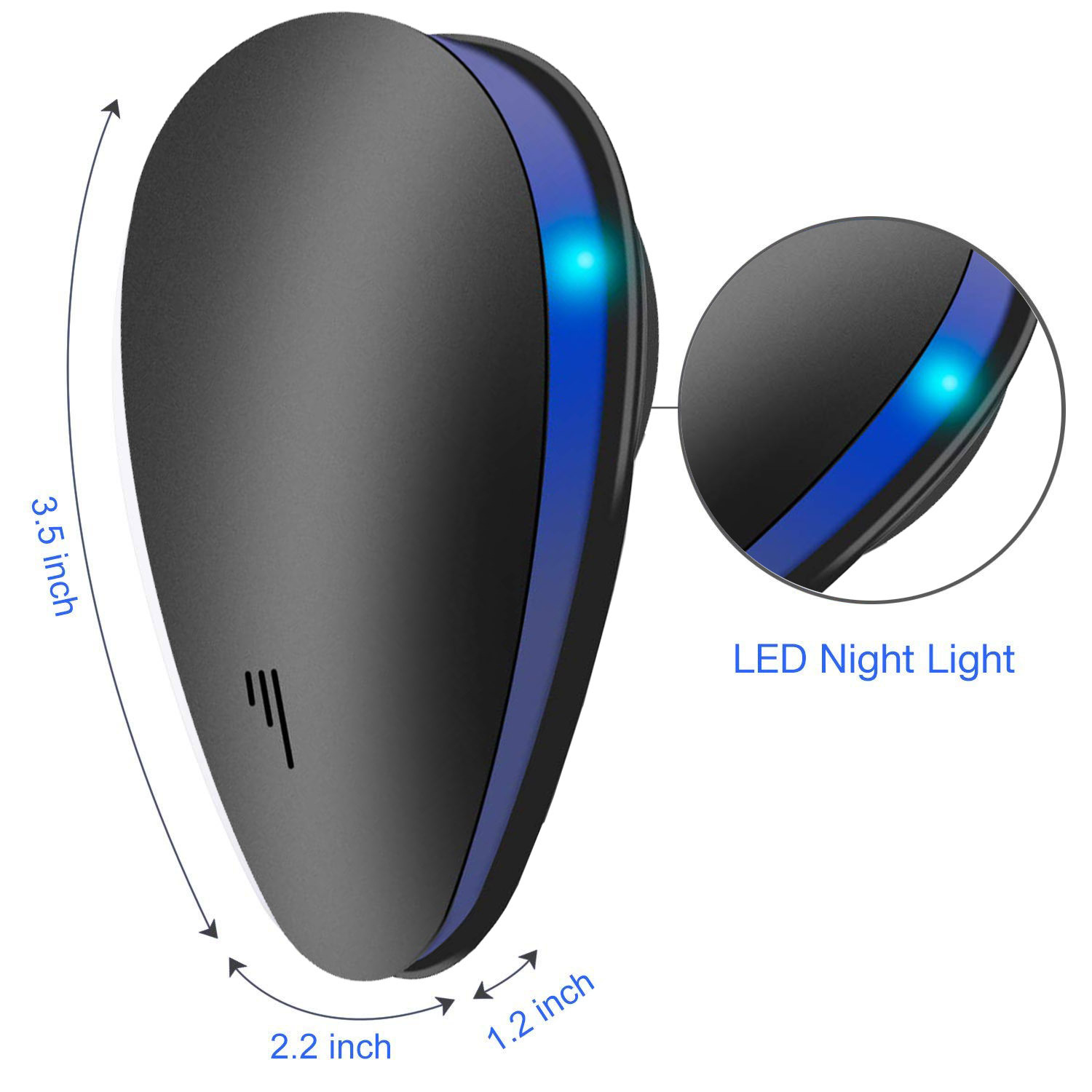 Amazon Home Ultrasonic Mouse Repellent Intelligent Frequency Conversion High Power Mite and Mosquito Repellent Cockroach Repellent