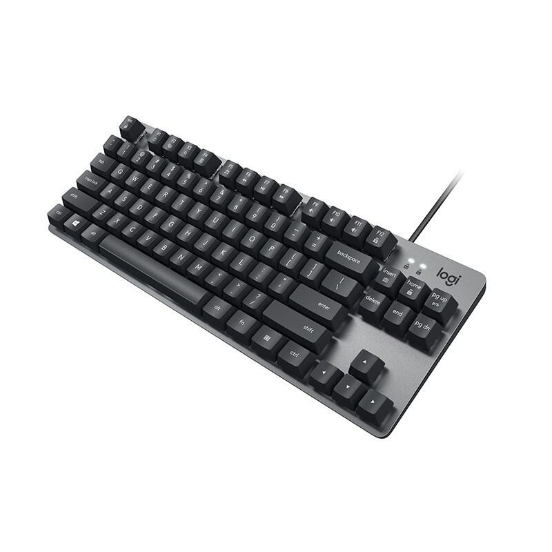 Logitech Logitech K835 mechanical wired keyboard gaming office keyboard 84 keys black white compact keyboard