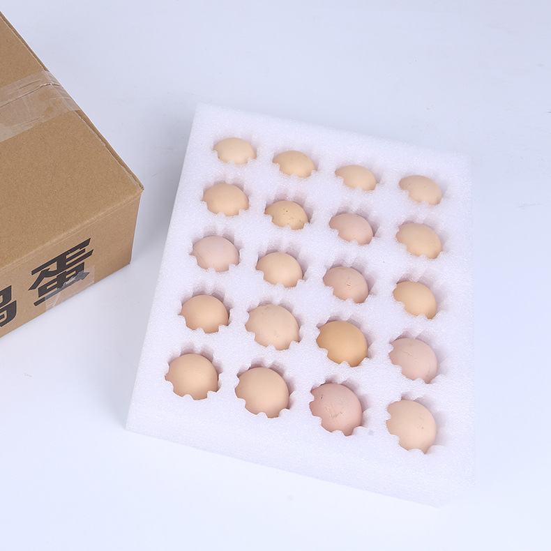 Epe Pearl Cotton Egg Tray for 20 Eggs, Suitable for Packaging and Lining, Safe, Shockproof, and Resistant to Drops and Seismic Events