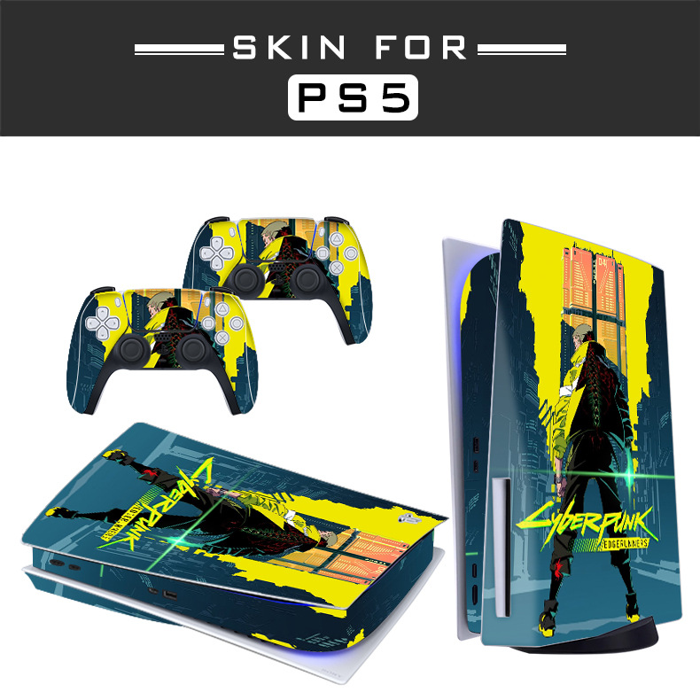 Suitable for Sony Ps5 Sticker Optical Drive Ps4 Game Console Full Body Sticker Handle Anti-Slip Sticker Ps5 Film