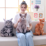 Симпатичная имитационная кошка плюшевая кукла подушка 3d стерео мяу звезда подушка для сна диванная подушка подушка для сна