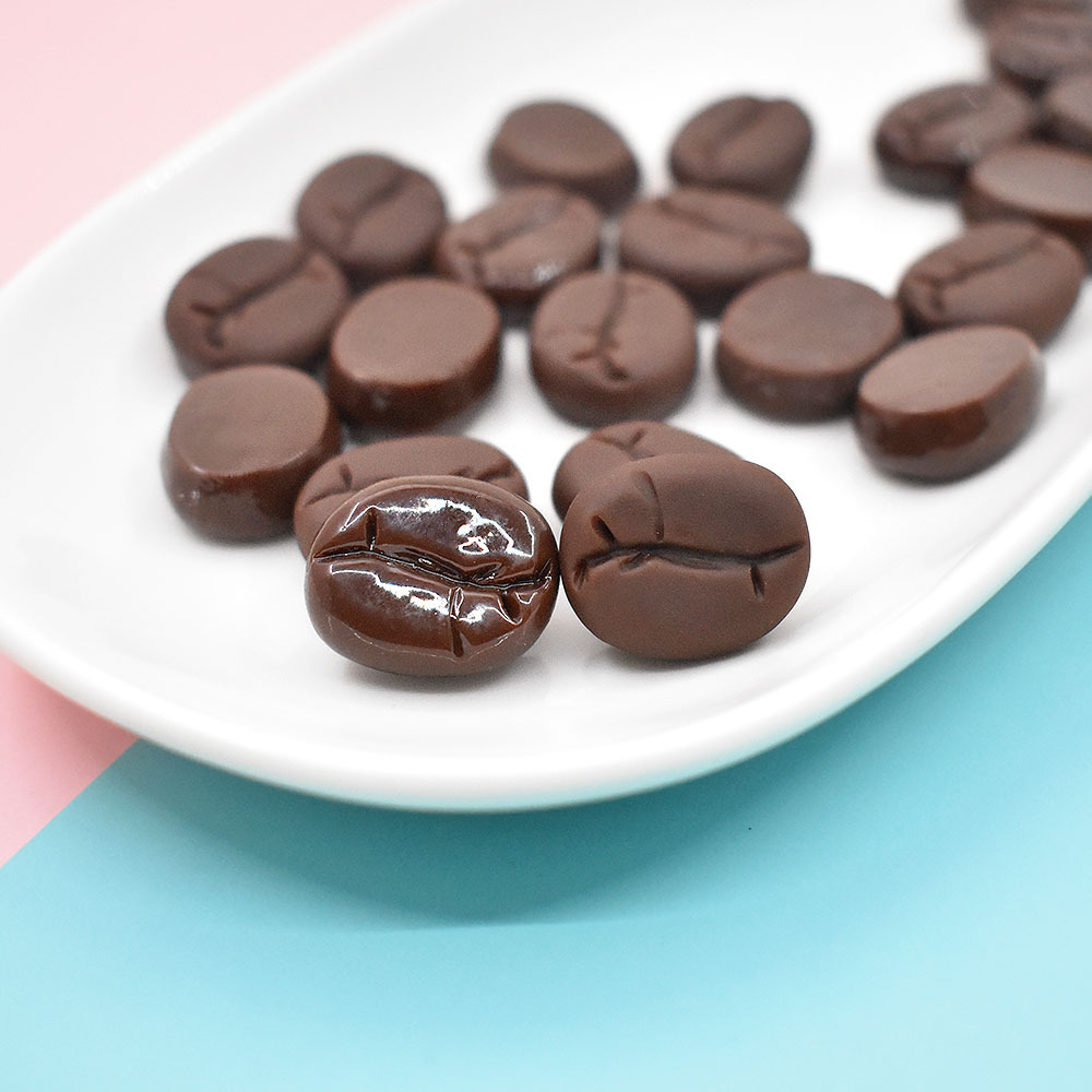 树脂咖啡豆diy配件巧克力豆滴胶奶油手机壳文具盒冰箱贴装饰材料