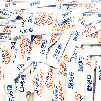 5G * 100 pack white sugar fine sugar bag small bag bagged coffee mate black coffee sugar mixed sugar wholesale customization